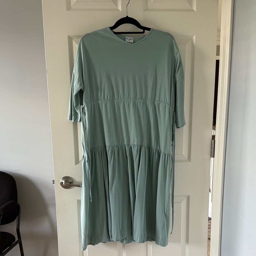 Mint Green 3/4 Sleeve Dress